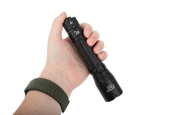 ASP XT Dual Fuel 1000 Lumens Duty Light has a pressure switch on the tail cap